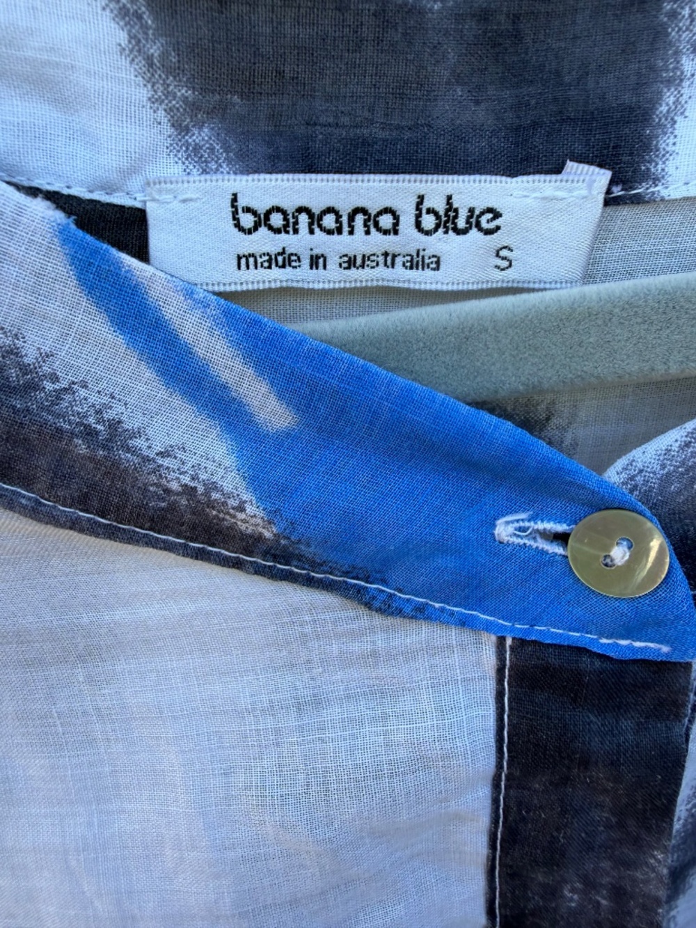 🇦🇺 Linen tunic maxi shirt dress by Banana Blue S Small - Picture 3 of 7